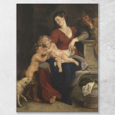 La Sacra Famiglia Con Il Cesto Peter Paul Rubens ppr251 quadro stampa su tela