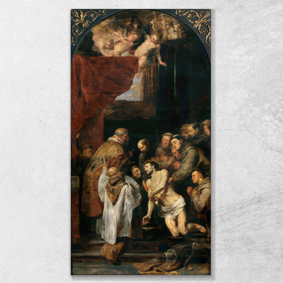 L'Ultima Comunione Di San Francesco D'Assisi Peter Paul Rubens ppr262 quadro stampa su tela