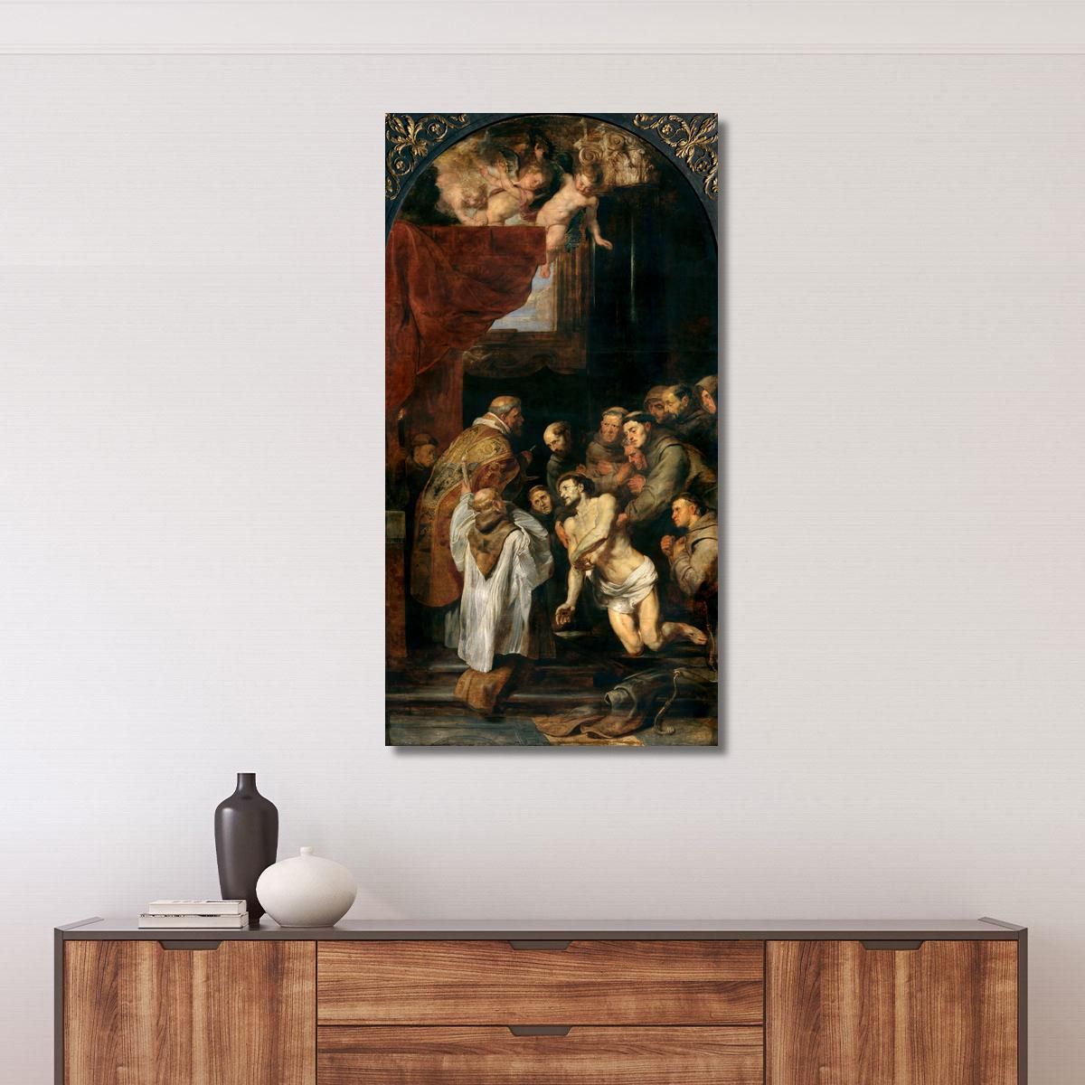 L'Ultima Comunione Di San Francesco D'Assisi Peter Paul Rubens ppr262 quadro stampa su tela