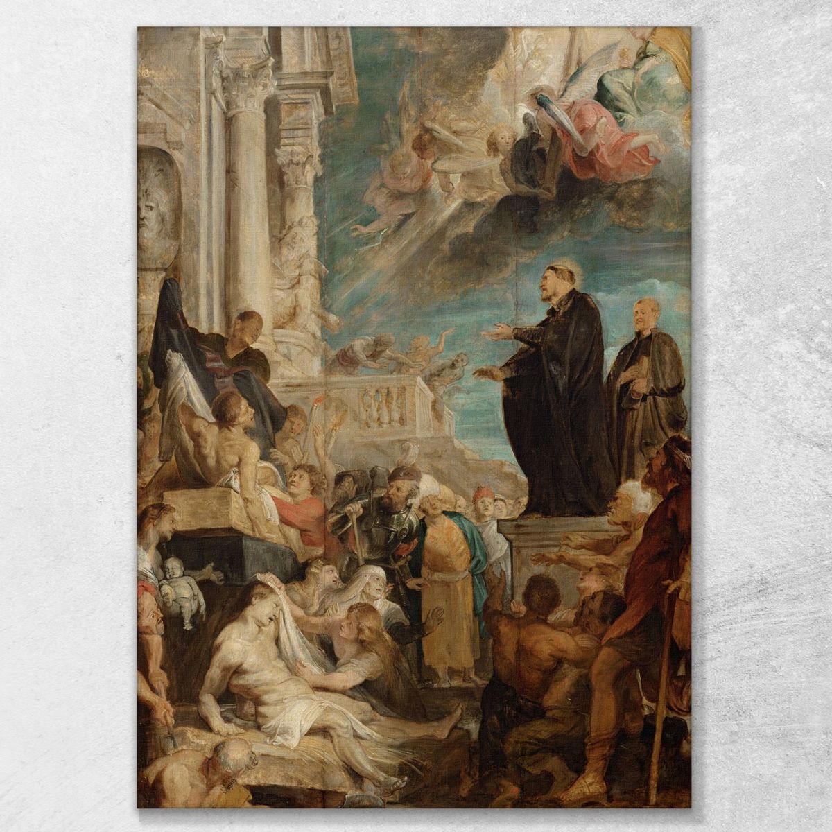 I Miracoli Di San Francesco Saverio Modello Peter Paul Rubens ppr269 quadro stampa su tela