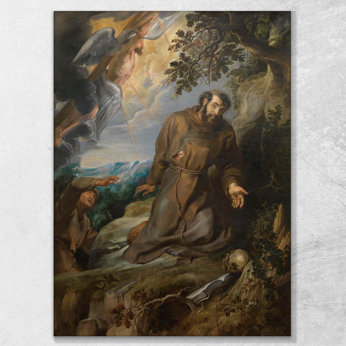 La Stigmatizzazione Di San Francesco D'Assisi Peter Paul Rubens ppr281 quadro stampa su tela