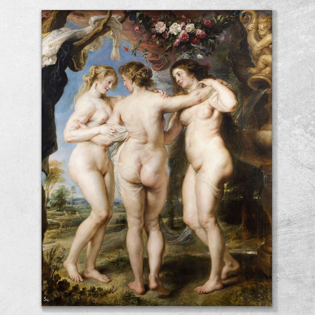 Le Tre Grazie Peter Paul Rubens ppr284 quadro stampa su tela