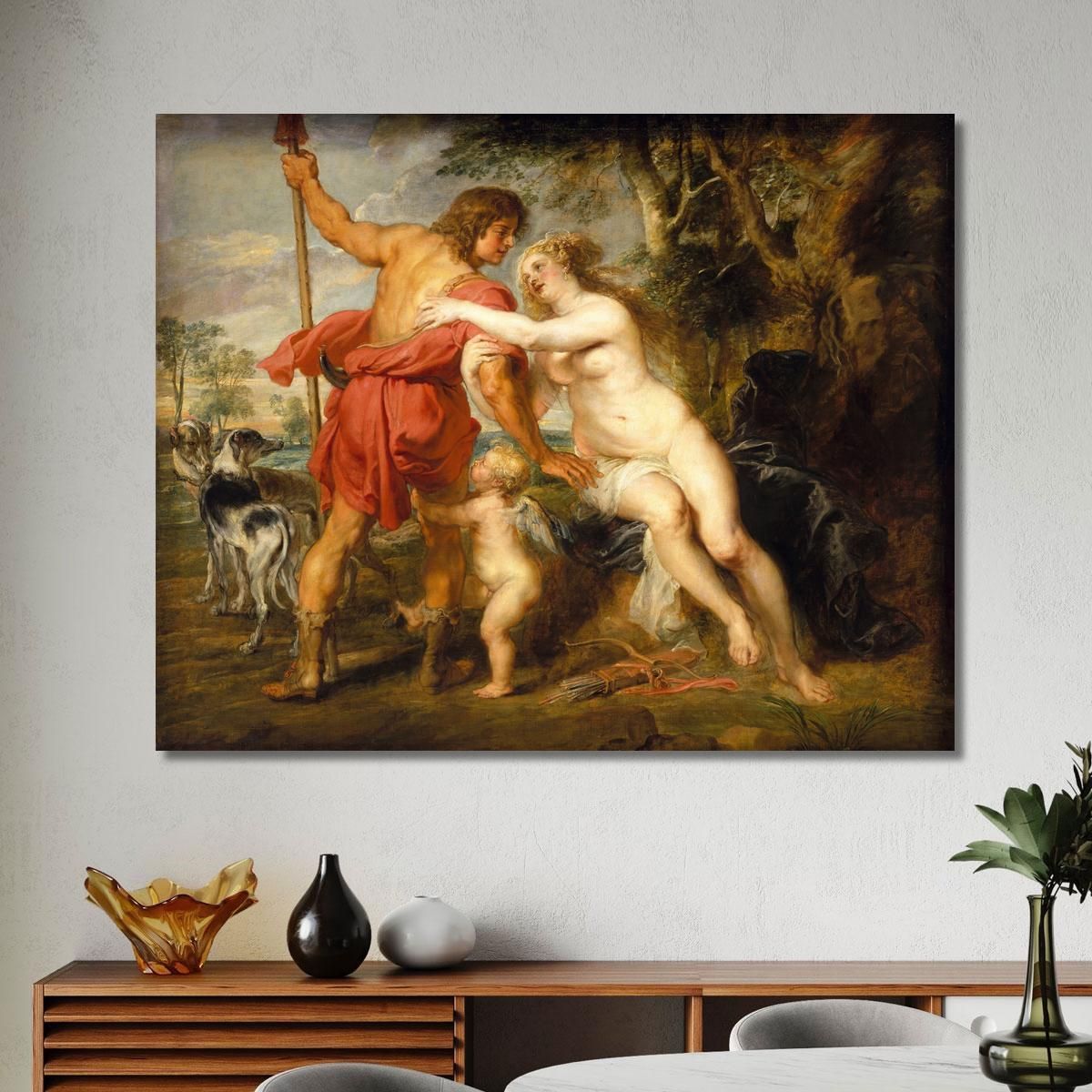 Venere E Adone 2 Peter Paul Rubens ppr316 quadro stampa su tela