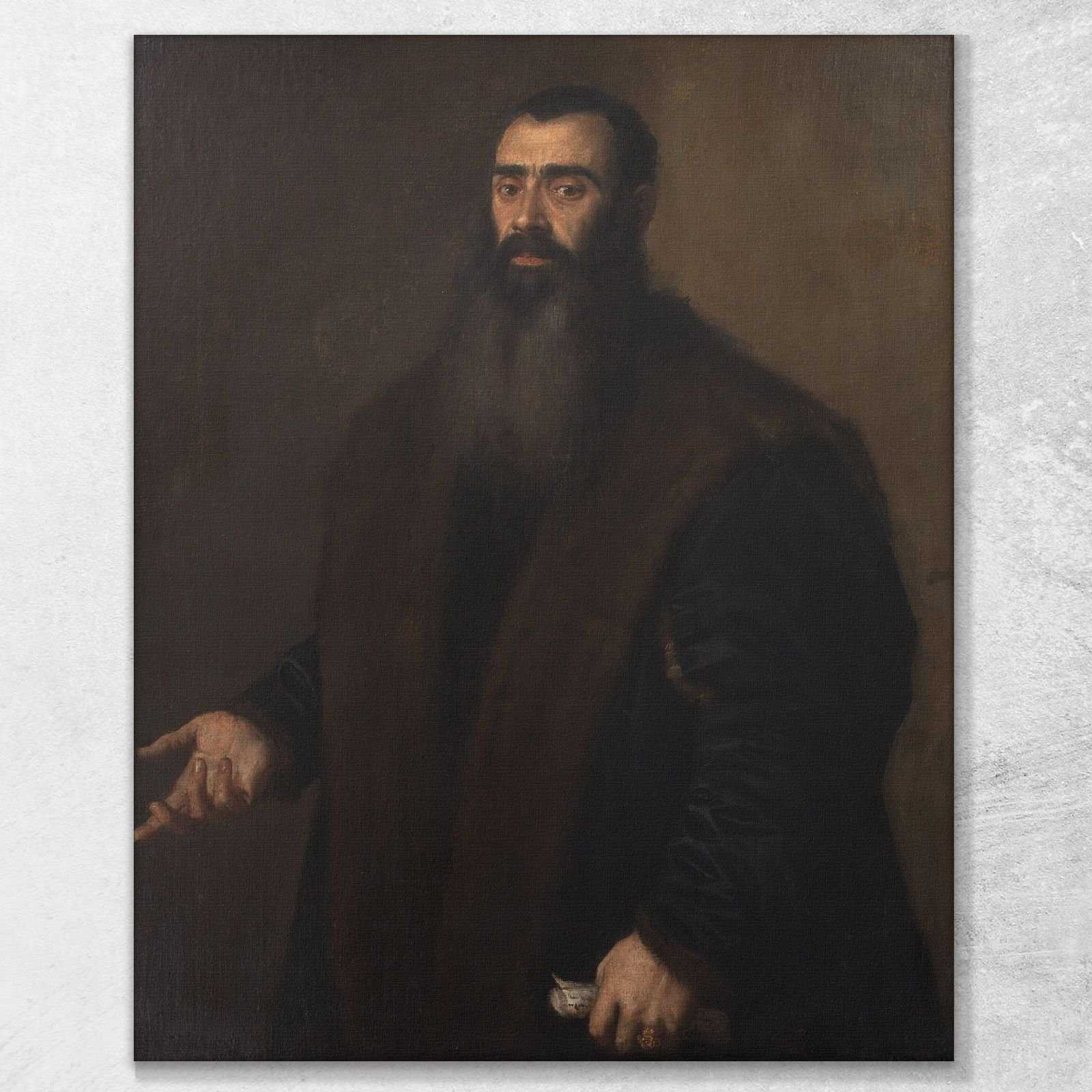 Retrato Del Comerciante Y Coleccionista De Nuremberg Willibald Imhoff El Viejo 1519-1580 Titian Tiziano Vecellio, ttn55 cuadro en lienzo