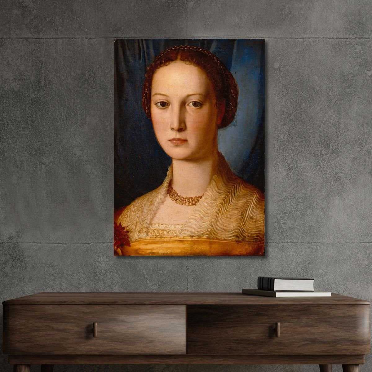 Costanza Da Sommaia Agnolo Bronzino abz4 quadro stampa su tela