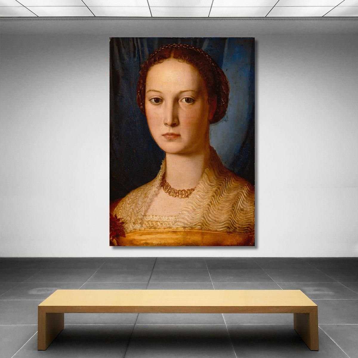 Costanza Da Sommaia Agnolo Bronzino abz4 quadro stampa su tela