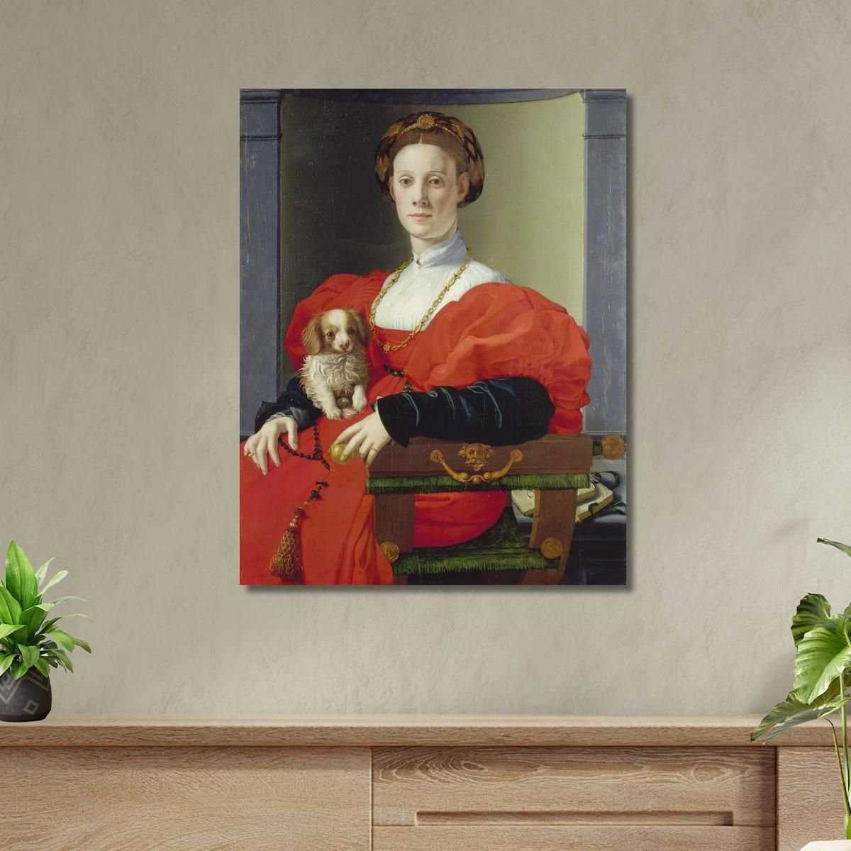 Ritratto Di Dama In Rosso Francesca Salviati Agnolo Bronzino abz9 quadro stampa su tela