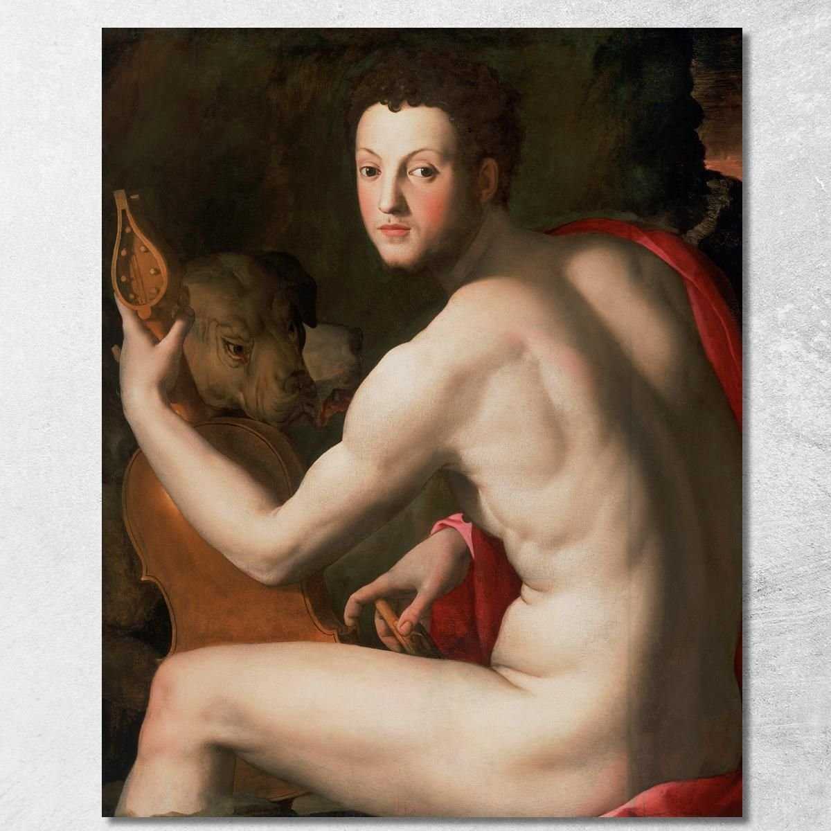 Ritratto Di Cosimo I De Medici Come Orfeo Agnolo Bronzino abz12 quadro stampa su tela