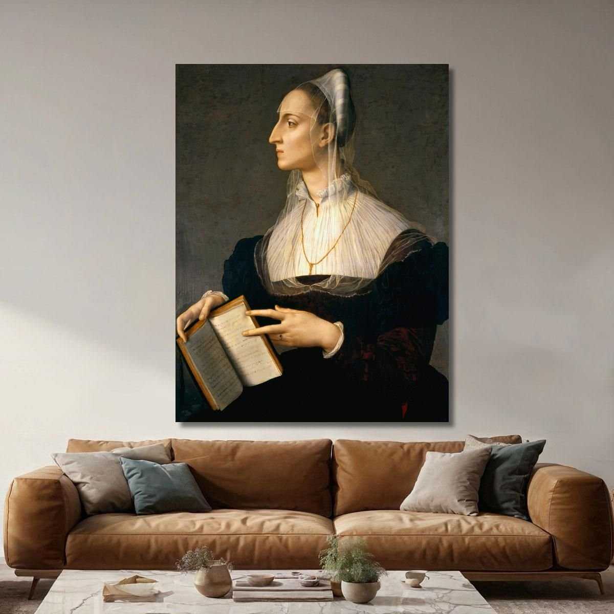 Ritratto Di Laura Battiferri Agnolo Bronzino abz14 quadro stampa su tela