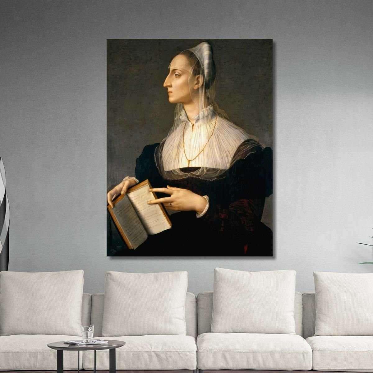 Ritratto Di Laura Battiferri Agnolo Bronzino abz14 quadro stampa su tela