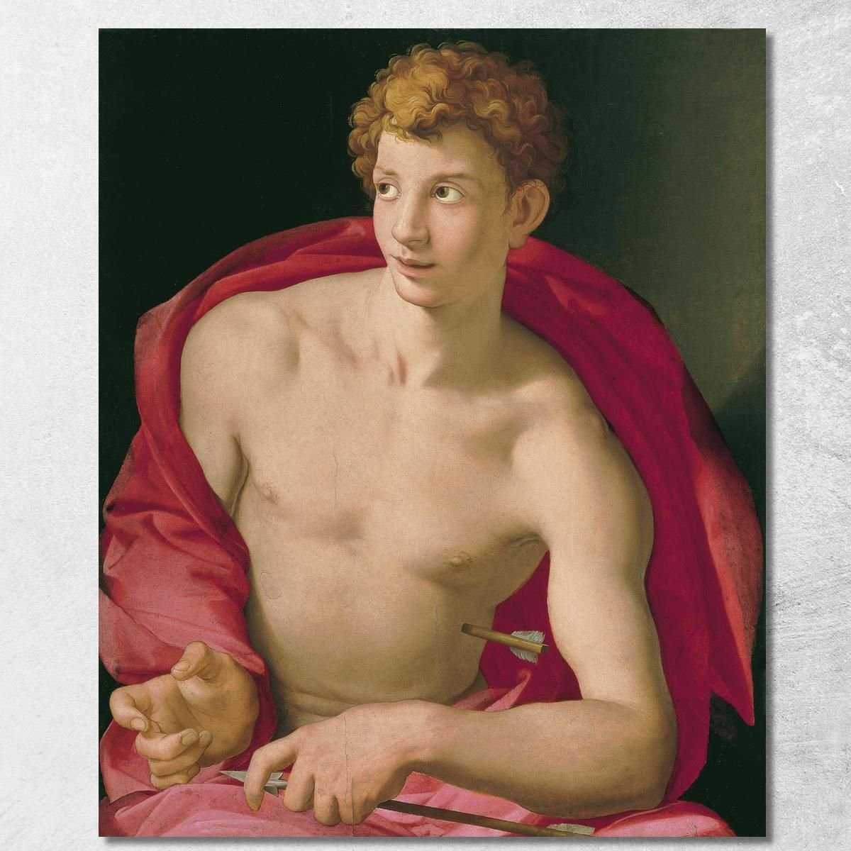 San Sebastiano Agnolo Bronzino abz17 quadro stampa su tela