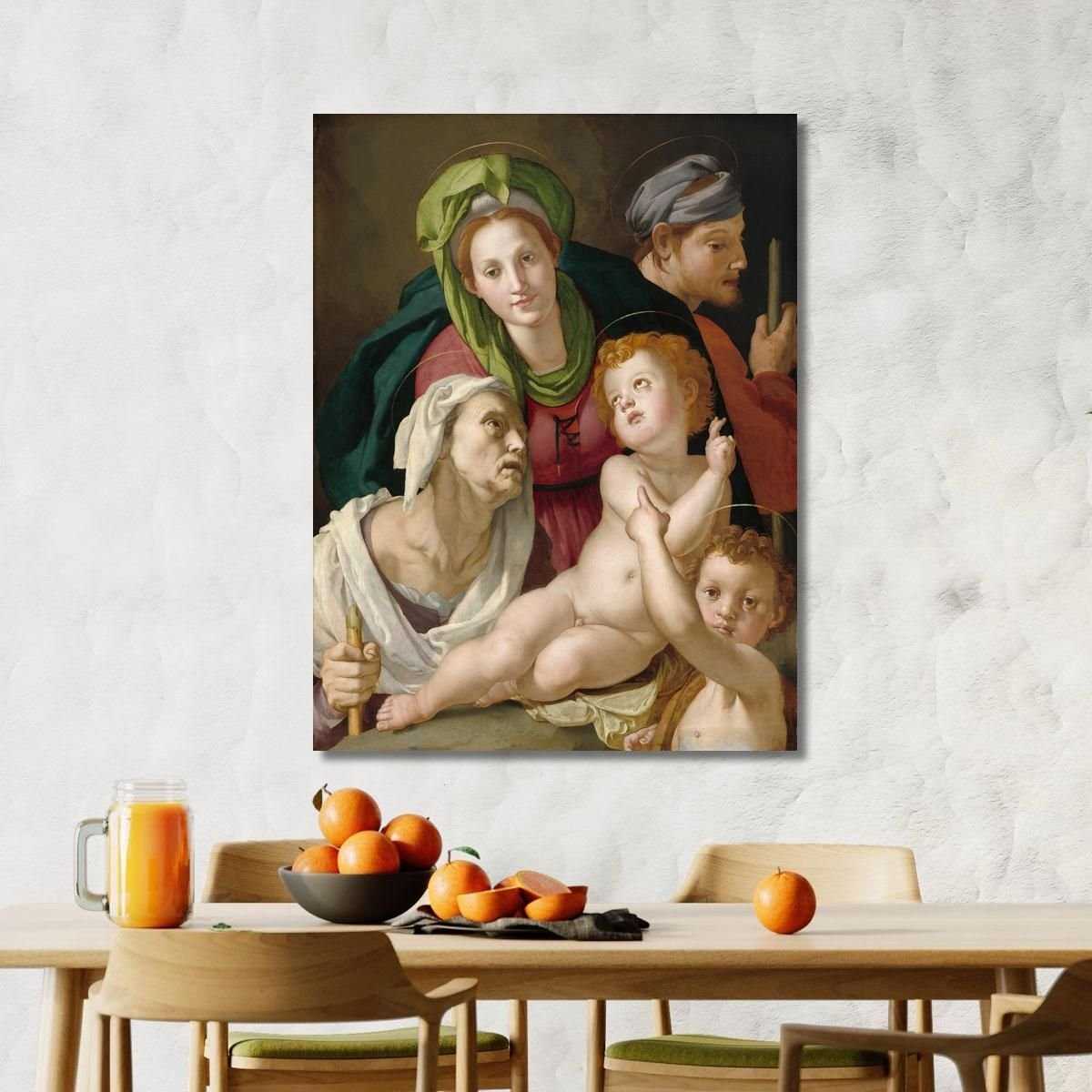 La Sacra Famiglia Agnolo Bronzino abz20 quadro stampa su tela