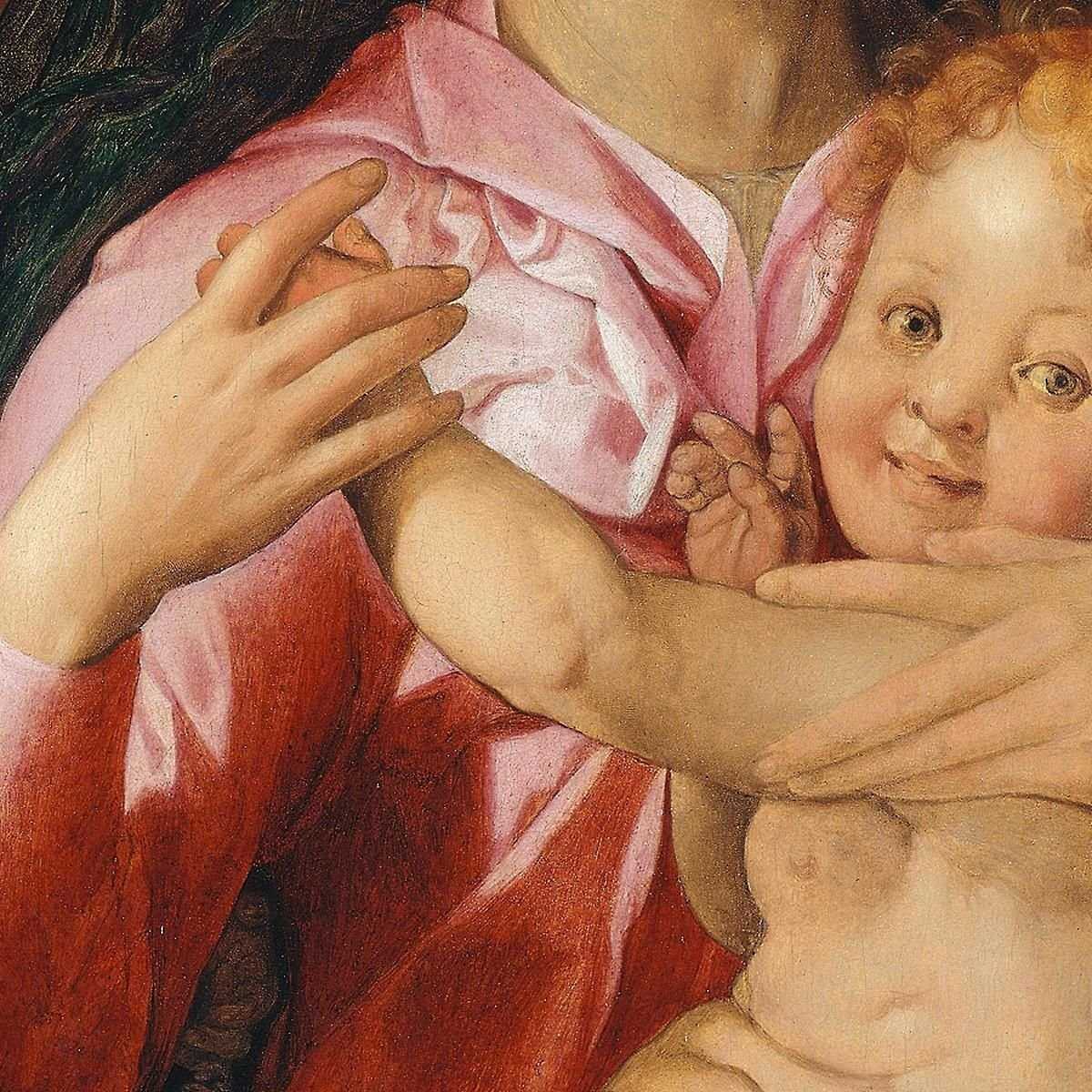 Madonna Col Bambino E San Giovanni Battista Agnolo Bronzino abz25 quadro stampa su tela