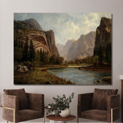 Porte Dello Yosemite Albert Bierstadt abr26 quadro stampa su tela