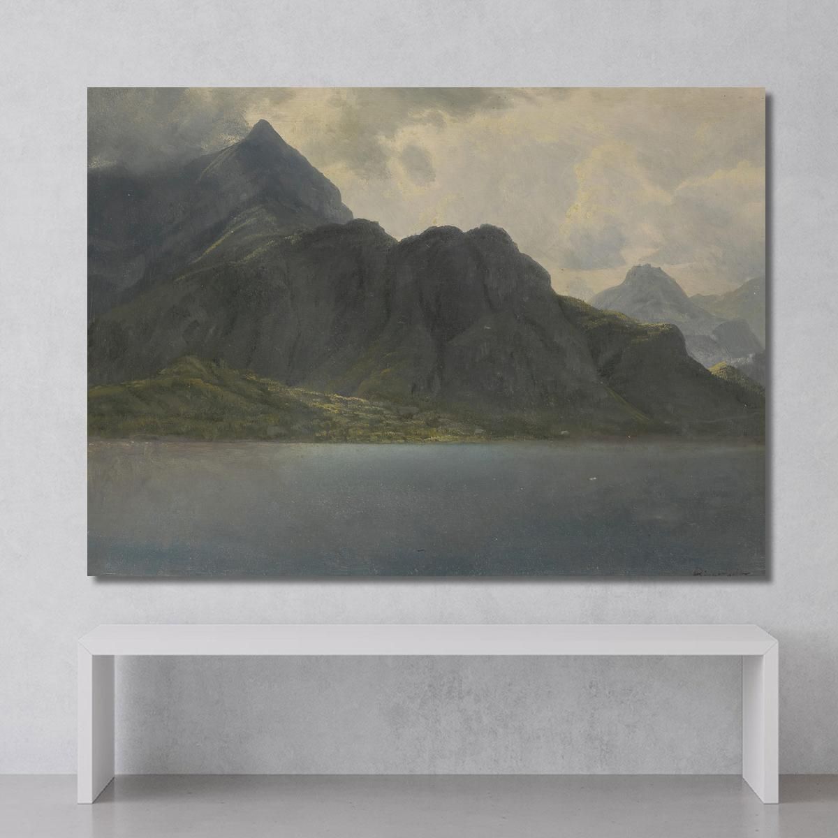 Senza Titolo Alaska Albert Bierstadt abr120 quadro stampa su tela