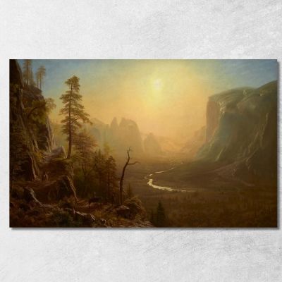 Sentiero Del Glacier Point Della Yosemite Valley Albert Bierstadt abr138 quadro stampa su tela