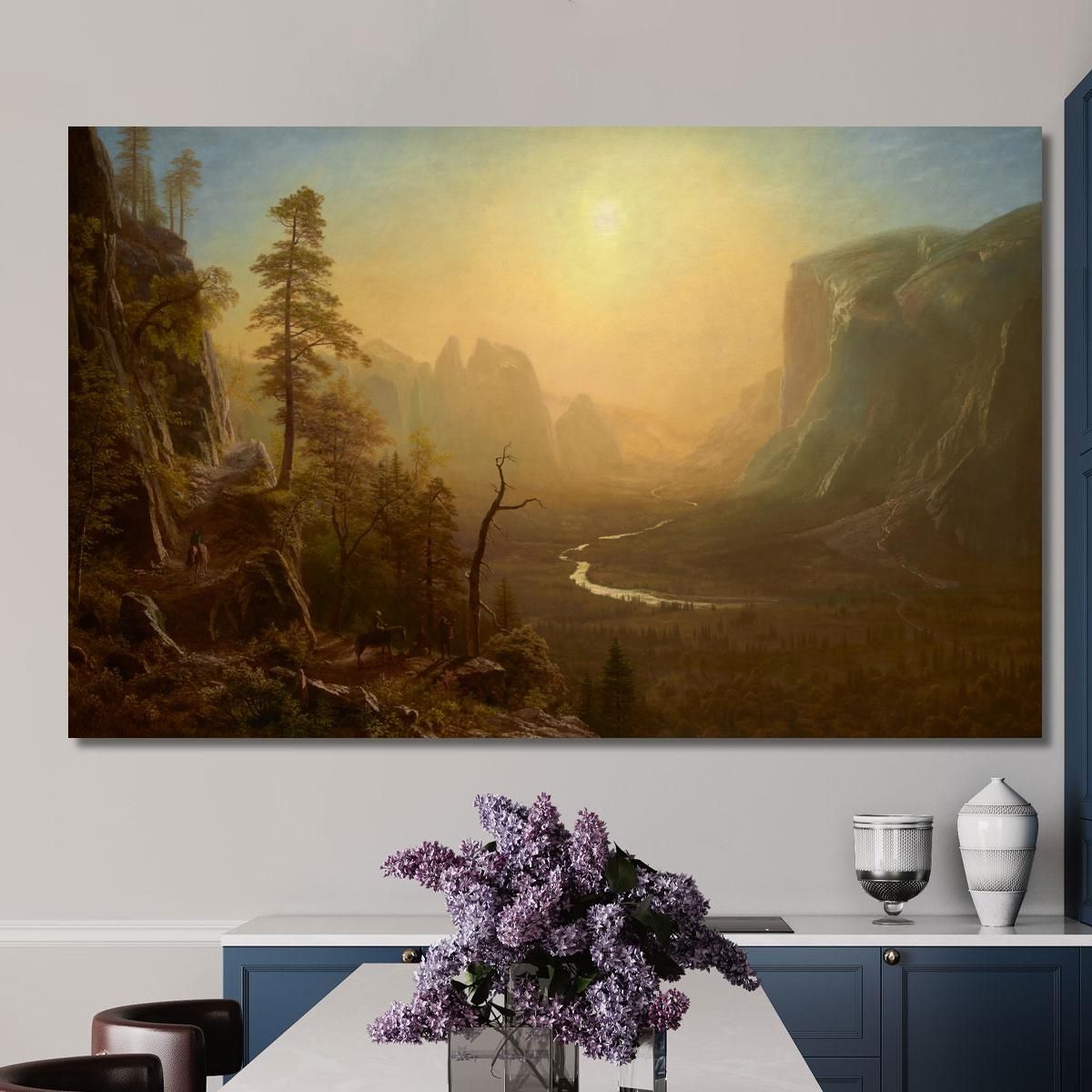 Sentiero Del Glacier Point Della Yosemite Valley Albert Bierstadt abr138 quadro stampa su tela