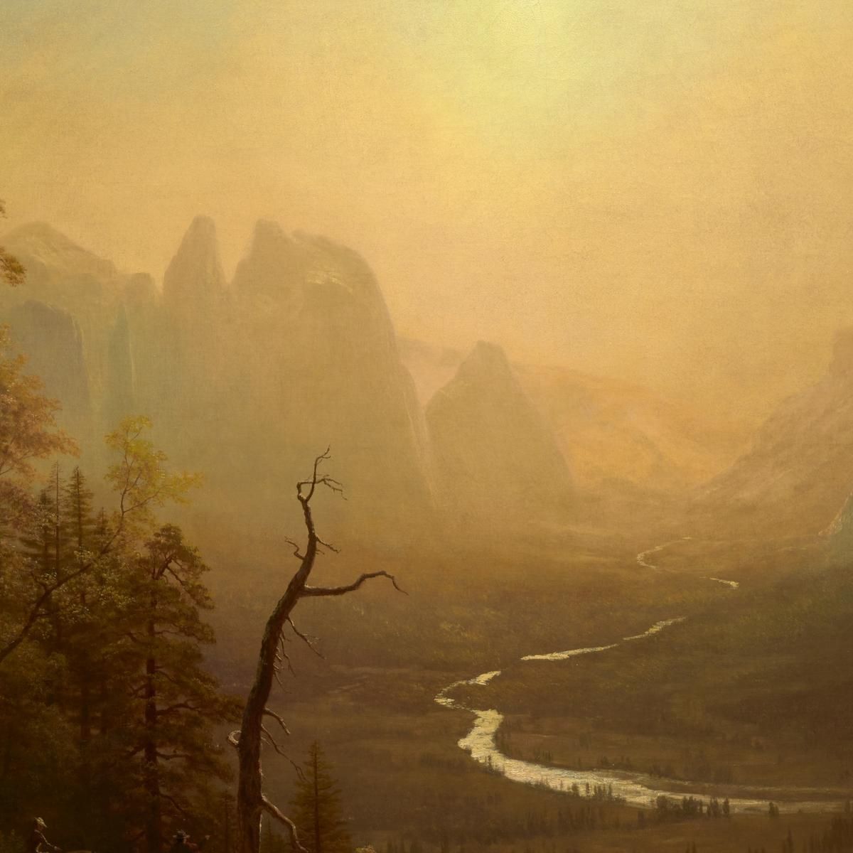 Sentiero Del Glacier Point Della Yosemite Valley Albert Bierstadt abr138 quadro stampa su tela