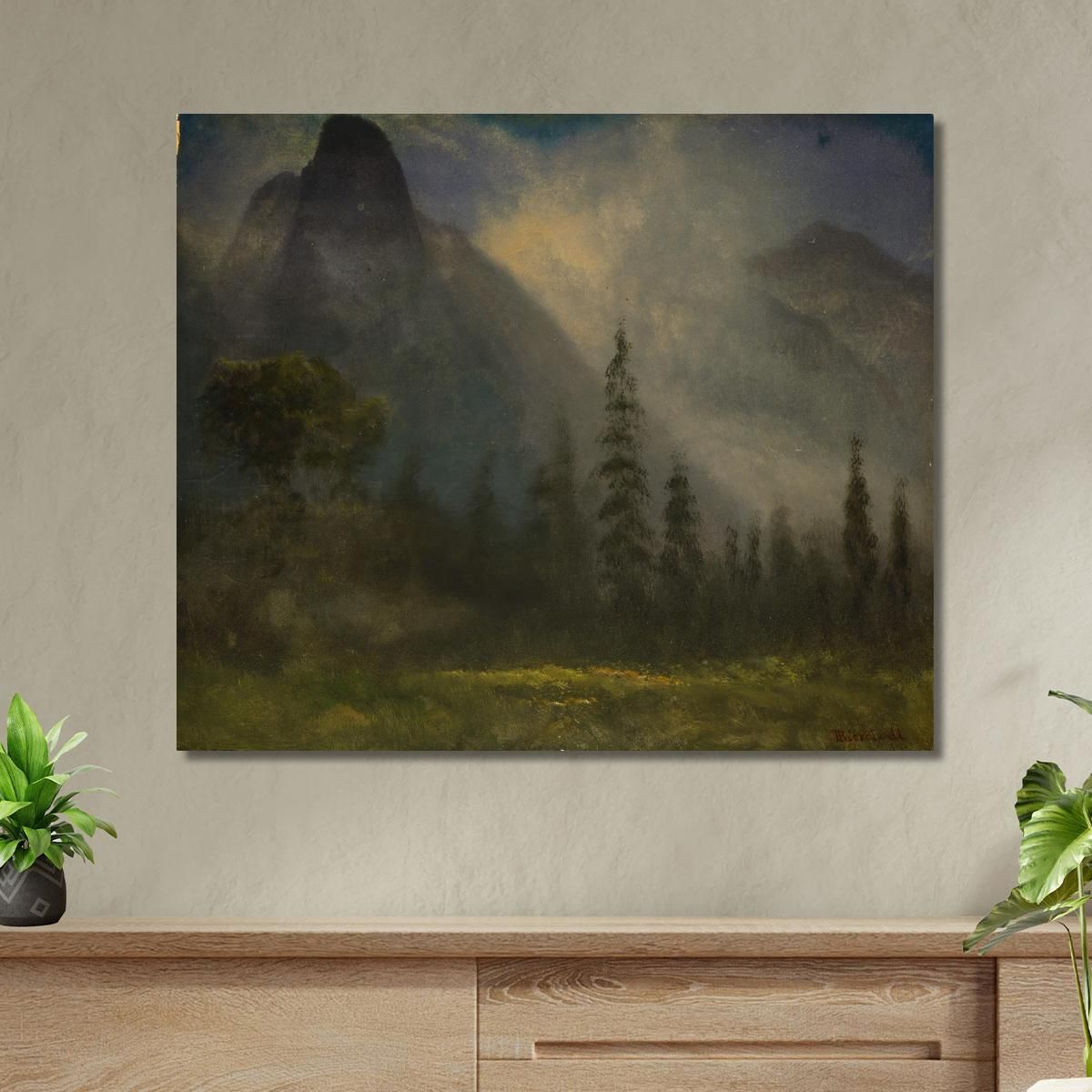 Valle Dello Yosemite Albert Bierstadt abr139 quadro stampa su tela