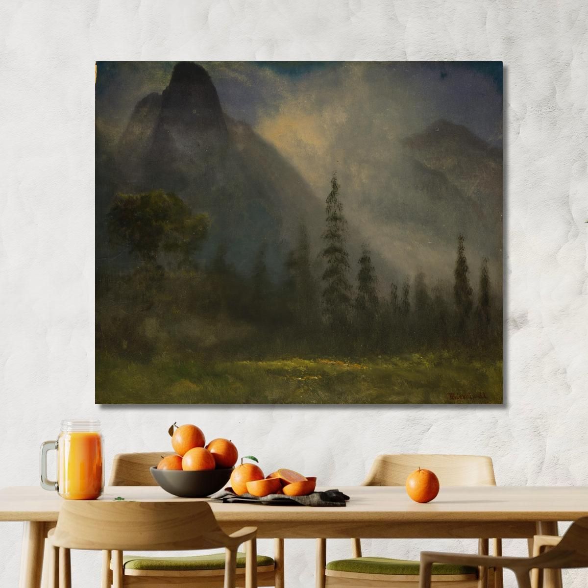 Valle Dello Yosemite Albert Bierstadt abr139 quadro stampa su tela