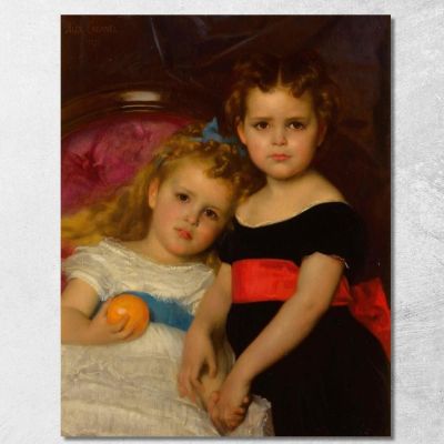 Ritratto Delle Due Sorelle Alexandre Cabanel acb28 quadro stampa su tela