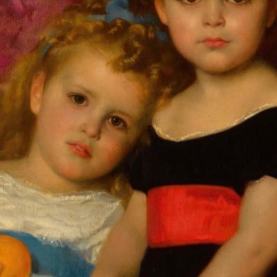 Ritratto Delle Due Sorelle Alexandre Cabanel acb28 quadro stampa su tela