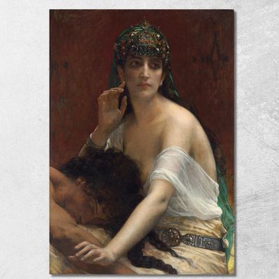 Sansone E Dalila Alexandre Cabanel acb43 quadro stampa su tela