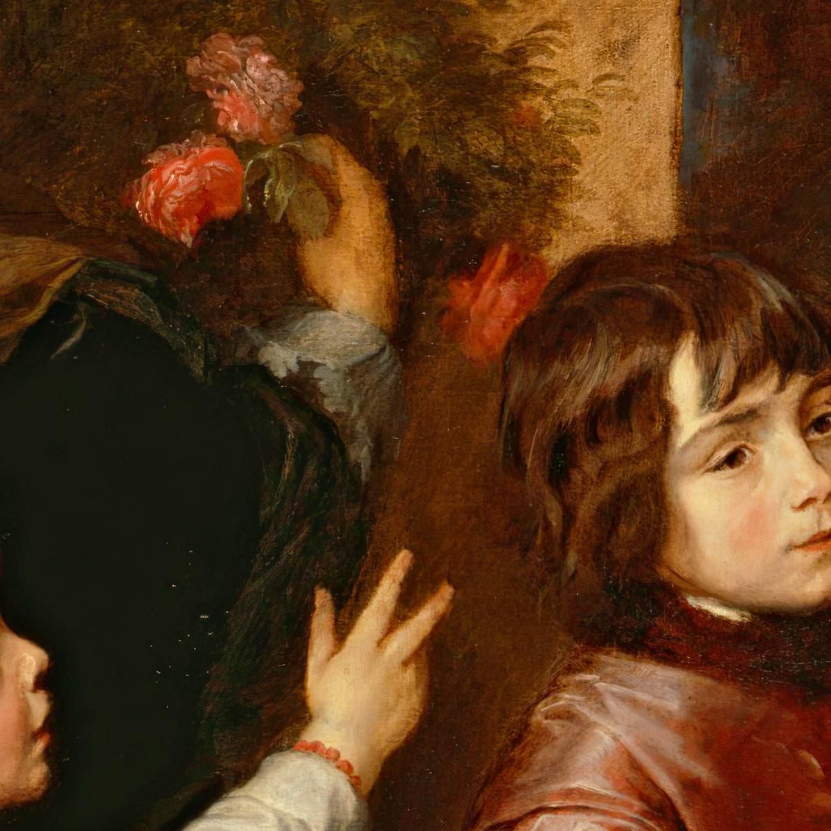 Un Gruppo Familiare Anthony van Dyck avd1 quadro stampa su tela