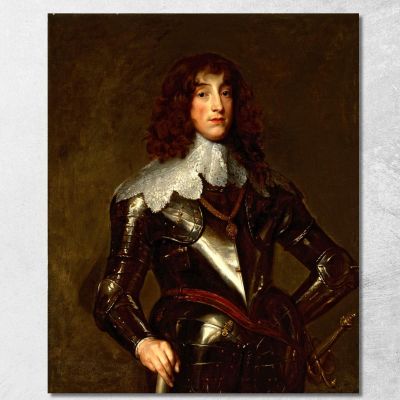 Carlo Ludovico Elettore Palatino 2 Anthony van Dyck avd17 quadro stampa su tela