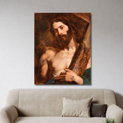Cristo Che Porta La Croce Anthony van Dyck, avd18 quadro stampa su tela