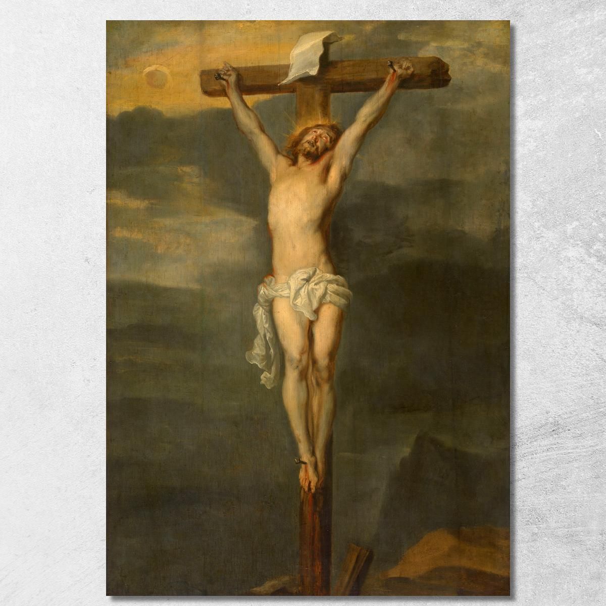 Cristo En La Cruz Anthony van Dyck cuadro en lienzo, image size:1200x1200