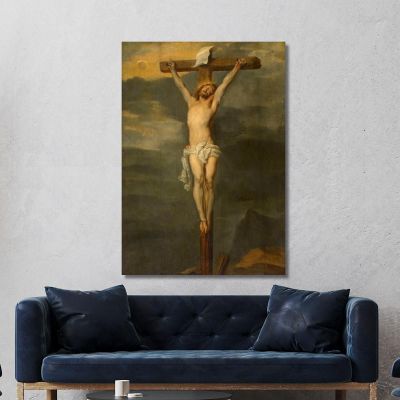 Cristo En La Cruz Anthony van Dyck, avd21 cuadro en lienzo