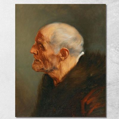 Studio Della Testa Di Un Uomo Barbuto Anthony van Dyck avd33 quadro stampa su tela