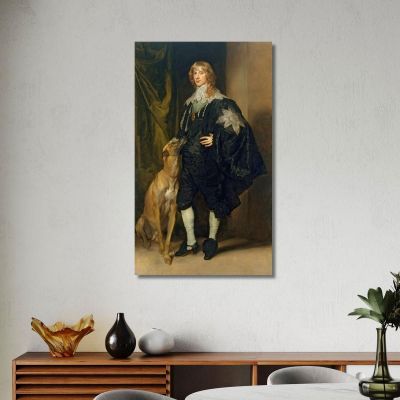 James Stuart Duca Di Richmond E Lennox Anthony van Dyck, avd39 quadro stampa su tela