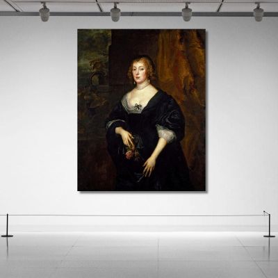 Signora Dacre 2 Anthony van Dyck, avd43 quadro stampa su tela