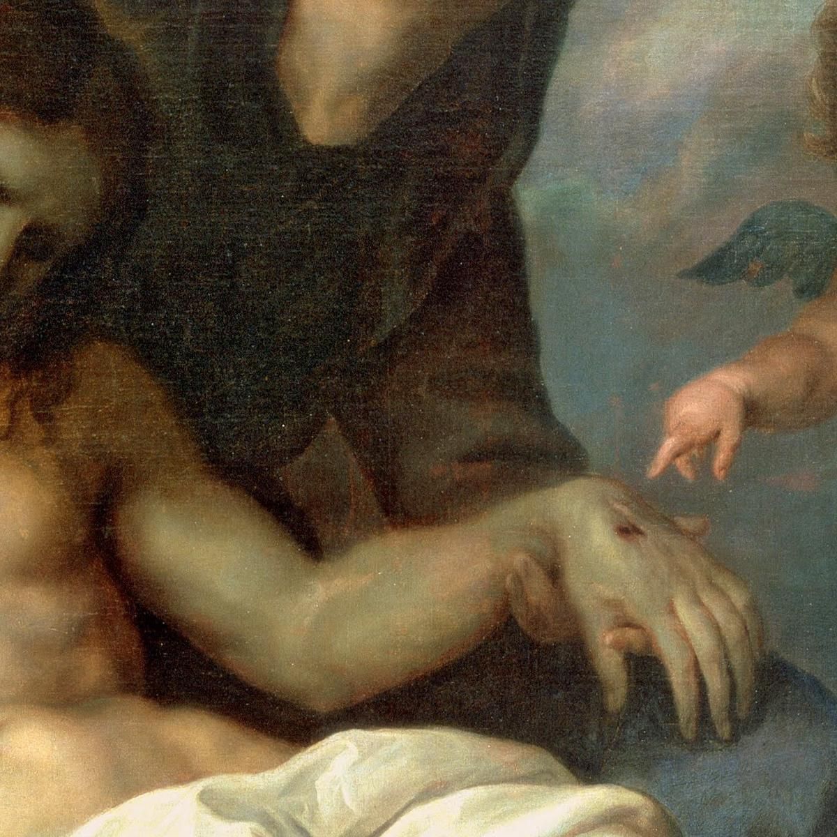 Compianto Sul Cristo Morto Anthony van Dyck avd46 quadro stampa su tela