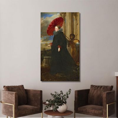 Marchesa Elena Grimaldi Cattaneo Anthony van Dyck, avd50 quadro stampa su tela