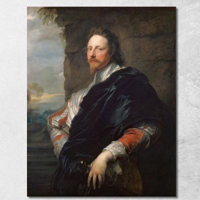 Nicolas Lanier Anthony van Dyck avd56 quadro stampa su tela