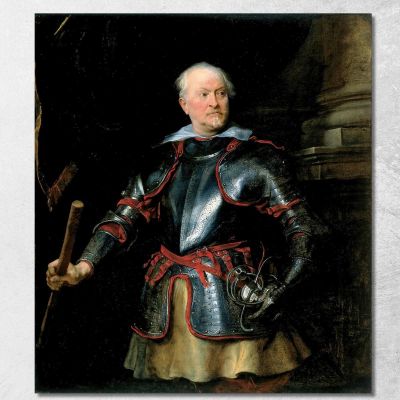 Ritratto Di Un Uomo In Armatura Anthony van Dyck avd61 quadro stampa su tela
