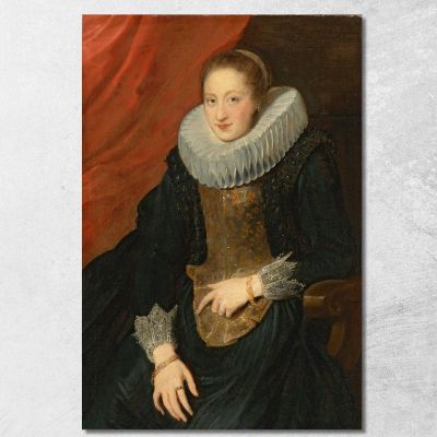 Ritratto Di Una Signora Anthony van Dyck avd66 quadro stampa su tela
