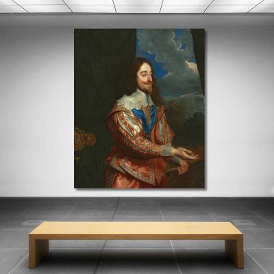 Ritratto Di Carlo I Anthony van Dyck, avd75 quadro stampa su tela