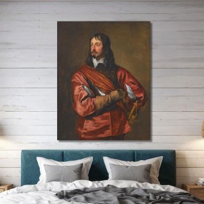 Ritratto Di Sir John Mennes Anthony van Dyck, avd86 quadro stampa su tela