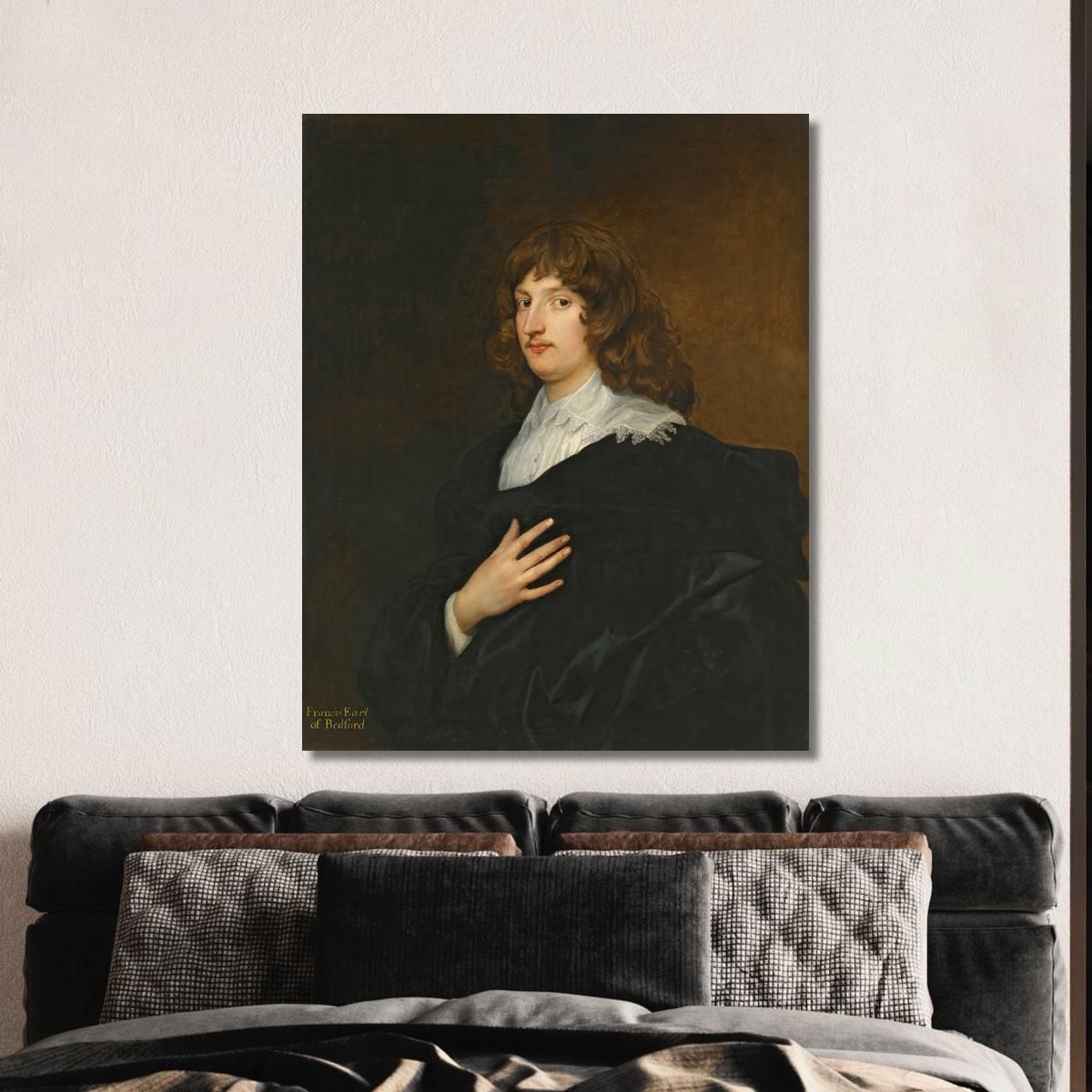Ritratto Di William Russell 5° Conte E Successivamente Primo Duca Di Bedford Anthony van Dyck avd88 quadro stampa su tela