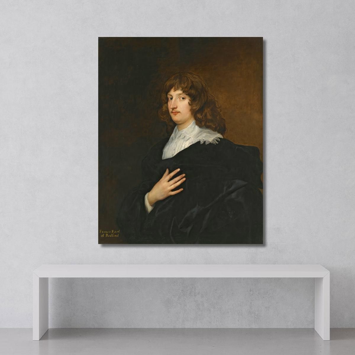 Ritratto Di William Russell 5° Conte E Successivamente Primo Duca Di Bedford Anthony van Dyck avd88 quadro stampa su tela