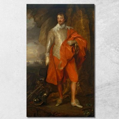 Robert Rich Secondo Conte Di Warwick Anthony van Dyck avd96 quadro stampa su tela