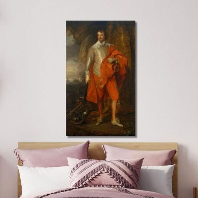 Robert Rich Secondo Conte Di Warwick Anthony van Dyck avd96 quadro stampa su tela