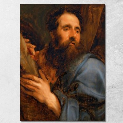 Sant'Andrea Anthony van Dyck avd97 quadro stampa su tela