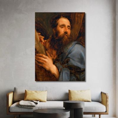 Sant'Andrea Anthony van Dyck, avd97 quadro stampa su tela
