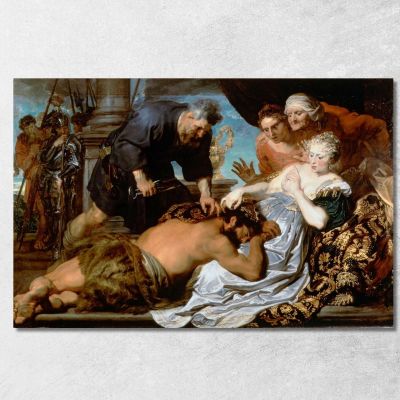 Sansone E Dalila Anthony van Dyck avd102 quadro stampa su tela