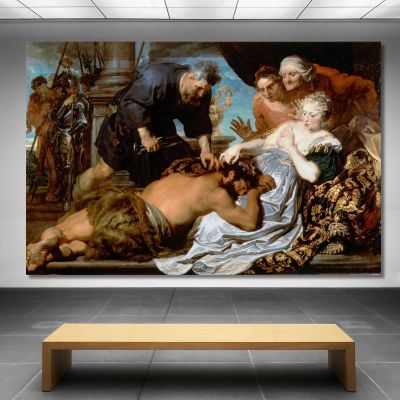 Sansone E Dalila Anthony van Dyck, avd102 quadro stampa su tela